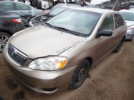 2005 TOYOTA COROLLA LE 4DR GOLD 1.8 AT Z19624